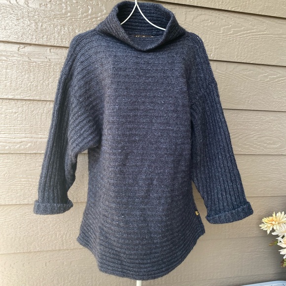 Peruvian Trading Co 100% alpaca wool sweater women’s batwing sleeves dolman - Picture 1 of 11